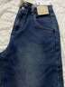 森馬（Semir）牛仔褲女抓毛闊腿褲港風(fēng)冬季2025顯腿長(zhǎng)拖地褲ins潮109725124002 曬單實(shí)拍圖