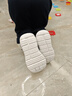 芭芭鴨兒童學(xué)步鞋春秋季百搭女童童鞋經(jīng)典款男童毛毛蟲(chóng)機能鞋 銀黑色 26 曬單實(shí)拍圖