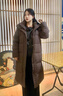 皮爾卡丹（pierre cardin）90鵝絨羽絨服女長(zhǎng)款過(guò)膝加厚服抗寒-40度東北可過(guò)冬簡(jiǎn)約媽媽 酒紅色 現(xiàn)貨48小時(shí)內(nèi)發(fā) S 80-100斤 曬單實(shí)拍圖