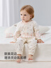 babylove嬰兒連體衣春秋女寶寶純棉哈衣爬服可愛(ài)甜美碎花居家外出衣服 花間游 80cm 曬單實(shí)拍圖