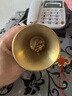 耀動銅鈴鐺掛件純黃銅鐘裝飾門窗銅風鈴裝飾掛件擺件家居擺件工藝禮品 銅鈴鐺高約6.5cm【送掛鉤】 曬單實拍圖