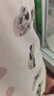 三彩2025秋款美式復古撞色印花T恤上衣V領(lǐng)插肩袖女 藏青色 L 165/88A 曬單實(shí)拍圖