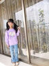 班納班納女童衛(wèi)衣套裝2025春秋款兒童秋季寬松衛(wèi)衣百搭衛(wèi)褲套裝女孩潮上衣 N線蝴蝶粉+N三顆心K黑 110 曬單實(shí)拍圖
