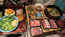 潮味碼頭鮮切牛肉潮汕火鍋6葷1素3調料凈重1675g共17件吊龍雪花匙仁肥胼 曬單實(shí)拍圖