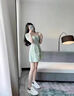 慕麥昆小白鞋女松糕厚底女鞋2025新款超火全白真皮韓版百搭運動(dòng)鞋 黑皮尾（增高6公分） 單層 35 曬單實(shí)拍圖