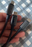 倍思Type-C數(shù)據(jù)線(xiàn)三合一充電線(xiàn)PD60W快充一拖三適用蘋(píng)果16/15promax華為小米手機(jī)ipad平板車(chē)載 1.1米黑 曬單實(shí)拍圖