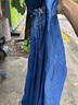 雨航（YUHANG）戶外雨衣雨披單人連體一體式人車分離電瓶車騎行成人雨衣 藍色 曬單實拍圖