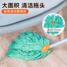 茶花 拖把清潔墩布超細纖維吸水擰水布條拖布拖地神器 綠色* 曬單實(shí)拍圖