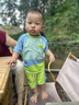 Kocotreekk樹兒童泳衣防曬速干泳衣寶寶分體短袖幼兒游泳衣 曬單實(shí)拍圖