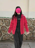 慕姍詩(shī)怡（MsShe）搖粒絨軟殼外套大碼女裝2025秋冬胖mm新款顯瘦寬松加厚加肥加大女 安可拉紅色現貨 2XL 曬單實(shí)拍圖
