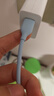 小米（MI） 6A 親膚硅膠 Type-A to Type-C 快充數據線(xiàn) 2m 藍色 曬單實(shí)拍圖