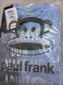 大嘴猴（paul frank）童裝兒童衛衣2025秋冬款男女童寬松舒適休閑中大童圓領(lǐng)運動(dòng)外套 057F淺藍 150 曬單實(shí)拍圖