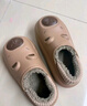 ECAC卡皮巴拉兒童棉拖鞋男童2025新款秋冬女寶寶室內防滑防水保暖棉鞋 卡其色【專(zhuān)為兒童設計】防水保暖 34 -35【適合33-34腳穿 】 曬單實(shí)拍圖