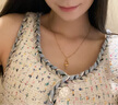 SoinLove「寶藏女孩」甜夢仙女棒黃金足金吊墜 VR1406   生日禮物 仙女棒黃金吊墜VR1406 配粉色頸繩 曬單實(shí)拍圖
