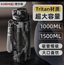 恩爾美（nRMEi）運(yùn)動(dòng)水杯大容量男士tritan夏季耐高溫防摔冷泡茶運(yùn)動(dòng)水壺超大杯子 曬單實(shí)拍圖