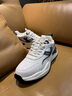 赫尼保羅運動(dòng)鞋男真皮牛皮品牌男鞋2026男士休閑鞋百搭厚底老爹鞋男跑步鞋 白灰色 PP12 41 (255mm) 運動(dòng)鞋碼 曬單實(shí)拍圖