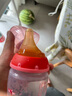愛寶熊偏心奶嘴仿真母乳質感新生嬰兒鴨嘴吸嘴超軟防脹氣通用貝親寬口徑 M號2孔（適合3-6月）1只裝 曬單實拍圖