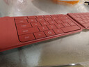 B.O.W航世HB416【華為DFH授權】折疊藍牙星閃觸控鍵盤(pán) 適用華為平板手機Mate XTs靜音充電無(wú)線(xiàn)鍵盤(pán) 紅色 曬單實(shí)拍圖