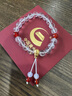 中國(guó)黃金（CHINA GOLD）黃財(cái)神鴻運(yùn)招財(cái)時(shí)尚手鏈女白水晶足金手串紀(jì)念日生日禮物送女朋友 三通葫蘆白水晶手串 曬單實(shí)拍圖
