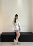 棉致可愛卡通小狗休閑外套女春秋季2025新款開衫衛(wèi)衣慵懶風(fēng)棒球服上衣 H953白灰色【高品質(zhì)35.5】 L 100-120斤 曬單實拍圖