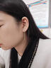 蔓笙S999純銀小耳線女淡水珍珠2025新款潮氣質(zhì)長款養(yǎng)耳洞流蘇耳環(huán)耳飾 白珍珠耳線4.5cm 曬單實(shí)拍圖