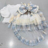 G.DUCKKIDS小黃鴨童裝洛麗塔公主裙女童裙子夏季兒童禮服連衣裙女孩子蓬蓬裙 藍色 100 尺碼2~3歲【90-100cm】cm 曬單實拍圖