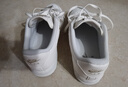 耐克（NIKE）空軍一號AIR FORCE 1女子膠底運動(dòng)鞋秋季低幫板鞋FV3654 111帆白/帆白/帆白/金屬色 37.5 曬單實(shí)拍圖