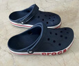卡駱馳（CROCS）洞洞鞋貝雅卡駱班輕便耐磨一腳蹬休閑鞋|205089 深藍/辣椒紅-4CC 46 /47(300mm) 曬單實(shí)拍圖