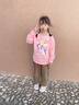 小馬寶莉女童衛衣套裝春秋款中大童女孩2025新款兒童秋季運動(dòng)休閑兩件套 粉 云層伙伴+粉 彩虹黛西字母X 110 曬單實(shí)拍圖