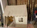 小斑鳩（little dove）兒童帳篷室內(nèi)游戲屋/男女孩公主房玩具 卡其色格子(實(shí)木桿+棉墊) 曬單實(shí)拍圖