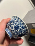 景德鎮(zhèn)官方陶瓷青花泡茶品茗杯子家用白瓷主人杯功夫茶具高檔送長輩禮品 青花纏枝蓮壓手杯 曬單實拍圖