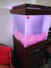 森森（SUNSUN）魚缸客廳超白玻璃方缸底過濾家用金魚缸生態(tài)水族箱包安裝 0.6米長新式過濾 剛果柚木色 送到家 曬單實拍圖