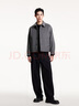 杰克·瓊斯（JACK&JONES）男裝春秋時(shí)尚百搭休閑舒適多色外套翻領(lǐng)直筒毛呢大衣男224427024 E39磁鐵灰 M 175 曬單實(shí)拍圖