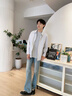 名創(chuàng)優(yōu)品（MINISO）2025春秋新款牛津紡襯衫男士商務(wù)條紋長袖青年時(shí)尚百搭休閑襯衣男 藍(lán)白條(空白) L 175 (30天質(zhì)量問題全額退) 曬單實(shí)拍圖