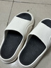 名創(chuàng)優(yōu)品（MINISO）男士拖鞋厚底拼色運(yùn)動透氣夏季居家室內(nèi)外穿拖鞋 白黑  42-43 曬單實(shí)拍圖