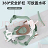貝趣兒童三輪車(chē)1-3歲腳踏車(chē)寶寶遛娃神器嬰兒推車(chē)溜溜車(chē)三合一手推車(chē) 【安全護欄+靠背+轉向手推桿】 綠 推騎兩用0-6歲溜娃小孩自行車(chē) 曬單實(shí)拍圖