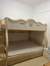 皇家御兔實(shí)木加粗兒童上下床高低子母家用多功能小戶(hù)型加厚雙層床 【原木款】梯柜+書(shū)架+抽屜+床墊 上鋪寬1.4米下鋪寬1.6米 曬單實(shí)拍圖