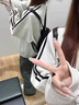 CS.LION2025年美式復古圓領(lǐng)衛衣女春秋冬季設計感小眾學(xué)院風(fēng)無(wú)帽套頭上衣 白灰色【春秋薄款】 L 【建議105-120斤】 曬單實(shí)拍圖