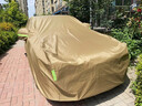 平安鹿汽車(chē)車(chē)衣車(chē)罩防曬防雨隔熱遮陽(yáng)全罩防冰雹防砸通用四季加厚牛津布 店長(cháng)推薦有耳式【琥珀棕】高密度牛津布車(chē)衣 【奧迪】A4L/A6L/A8L/Q3/Q5L/Q7 曬單實(shí)拍圖