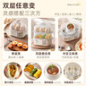 小熊（Bear）煮蛋器 蒸蛋器 小型多功能迷你電蒸鍋單雙層早餐神器雞蛋羹一體機(jī)一人用ZDQ-D12R3 曬單實拍圖