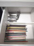 致仕抽屜分隔板廚房抽屜內部隔斷抽屜內分隔架收納抽屜分層盒隔斷神器 長(cháng)款白色1個(gè)裝可伸縮37-65cm 曬單實(shí)拍圖