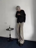H8厚底德比鞋男2025新款黑色馬丁靴通勤工作鞋子增高大頭鞋休閑皮鞋 碳黑色 （米奇升級(jí)版） 42 （皮鞋碼） 曬單實(shí)拍圖