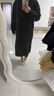 班尼路S&K系列連衣裙女裝連帽衛衣裙子女新款設計感秋冬裝衣服潮流長(cháng)裙 黑#純色 【棉柔親膚】 L 曬單實(shí)拍圖