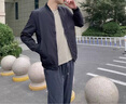 NASAOVER品牌輕奢侈男士夾克外套2025春秋新款純色商務(wù)立領(lǐng)青年休閑上衣 高檔藍(lán)色【禮盒包裝】 M 建議90-110斤 曬單實(shí)拍圖