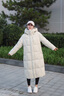 坦博爾（Tanboer）羽絨服泡芙外套女2025冬季新款長款寬松保暖連帽面包服TB5530822D 巖石米 S (160) 曬單實拍圖