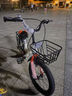 永久（FOREVER）兒童自行車(chē)男女款小孩單車(chē)可折疊腳踏車(chē)4-6-8-10歲輔助輪16寸橙色 曬單實(shí)拍圖