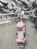 愛(ài)瑪電動(dòng)自行車Q豆80KM續(xù)航鉛酸電池簡(jiǎn)易電瓶車雙人踏板車 露霜粉 曬單實(shí)拍圖