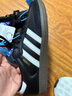 samba三條杠德訓板鞋女復古平底百搭休閑阿甘潮鞋軟底輕便運動(dòng)鞋 黑色3666 37 曬單實(shí)拍圖