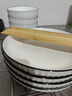 肅匠陶瓷餐具簡約盤子碗套裝純白釉下彩餐具套裝釉下彩碗碟套裝微波爐 山田16件套(4碗4盤4勺4筷) 16頭 曬單實拍圖