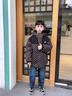 G.DUCKKIDS小黃鴨男童加絨外套風衣新款中大兒童冬裝加厚棉衣男孩洋氣派克服 卡其色 160 cm 曬單實拍圖